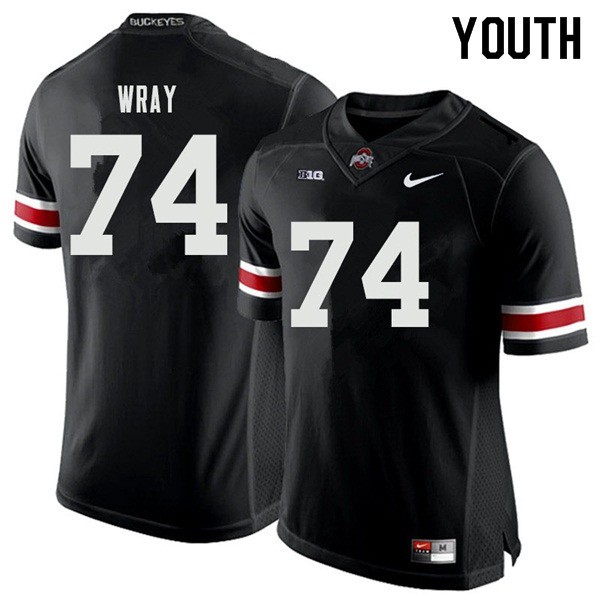 Ohio State Buckeyes #74 Max Wray Youth College Jersey Black